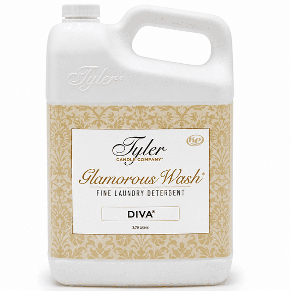 Tyler Candle Diva Glamorous Wash Liquid Laundry Detergent, 48 Loads, 128 fl oz