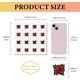 thumbnail image 2 of 128 pegatinas pequeñas de rosas rojas, de plástico, autoadhesivas, impermeables, redondas, con puntos., 2 of 9