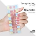 thumbnail image 6 of Semi Cured Gel Nails Stickers Full Wrap Nails Polish Strips French Gel Strips Gradient Wraps for Women, 6 of 8
