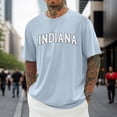 thumbnail image 3 of Kcolen Men's T-Shirt Casual Crew Neck Solid Color Sports Tee Comfort Soft Tops Fashion Clothes for Mens,Light Blue, 3 of 4