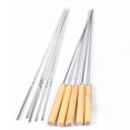 thumbnail image 6 of Electric Barbecue Skewer Rack for Grilling with 10pcs Stainless Steel BBQ Shish Kabob Skewer Sticks (Automatically Rotary), 6 of 8