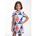 thumbnail image 3 of Girls Casual Casual Dress Relaxed-Fit Short Sleeve Sundress Comfortable Everyday Wear for Girls Age 5-13 School Outfit, 3 of 6