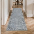 thumbnail image 5 of Washable Kitchen Runner Rug 2x6 ft Non-Slip Low-Profile Soft Vintage Distressed Medallion Oriental Design for Kitchen, Entryway, Hallway, Laundry, Bedroom, 5 of 6