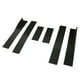 thumbnail image 1 of Extensiones de faldón lateral para coche, 2,2 m, divisores universales, labios difusores, faldón lateral negro, 1 of 9