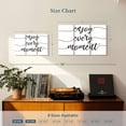 thumbnail image 4 of Elephant Stock Enjoy Every Moment Typography Wall Art - Horizontal Multi Panel Canvas - Living Room Wall Decor - Inspirational And Typography Multi Panel - White And Black Decor - 33" x 20", 4 of 8
