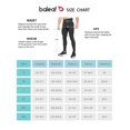thumbnail image 3 of BALEAF Men's Thermal Fleece Running Tights Water Resistant Cycling Pants Zipper Legs Pockets Cold Weather Hiking Black Size XXL, 3 of 7