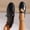 Black, variant on Womens Croc Embossed Mary Jane Flats Square Toe Faux Faux Leather Ballet Flats Adjustable Strap Comfort Work Shoes Red,Size 6