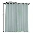 thumbnail image 3 of Efavormart Pack of 2 52"x108" Dusty Blue Faux Linen Curtains, Semi Sheer Curtain Panels with Chrome Grommet for Living Room Home Decor Window Privacy Linen Textured Drapes, 3 of 11