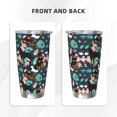 thumbnail image 3 of Daiia Rottweiler Printed 20oz Insulated Coffee Cup with Straw Topper, Fully Spill Proof Travel Coffee Mug, Stainless Steel Tumbler for Work Home Outdoor Car-Straw, 3 of 8