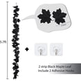 thumbnail image 4 of Uanit Autumn Decoration Hanging Vines Simulated Maple Leaf Rattan 2PCS Black Decorations Halloween Garland Fall Decor Black Garland Artificial Black Maple Leaf Vine Pack, 4 of 7