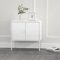 thumbnail image 2 of Ava Armoire d'Appoint Moderne 23,6 avec 2 Tablettes Ajustables, Blanc, 2 of 9
