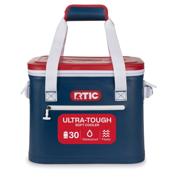 RTIC 30-Can, 20 Qt, Ultra-Tough Soft-Sided Cooler, Leakproof, Waterproof, Patriot