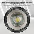 thumbnail image 6 of LED Flashlight 1000 Lumens | Zoomable Rechargeable Handheld Torch | 3 Modes High-Low-Strobe | IPX6 Waterproof | USB Charging | Long Range | Compact Lightweight | 9.3x2.5cm | Includes Cable, 6 of 9