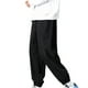thumbnail image 1 of Pantalones largos de moda para hombre, con cordón, cintura elástica, color sólido, informales, largos para correr, pantalones para hombre, 1 of 7