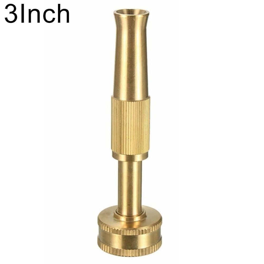 BRASS HOSE NOZZLE HEAVY DUTY TWIST 150PSI MADE IN USA  