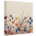 thumbnail image 2 of Ships Next Day Canvas Wall Art 12"x12",Colorful Spring Floral Wood Framed Canvas Print Painting,Elegant Summer Botanical Rustic Ready to Hang Small Picture Wall Decor for Kitchen Dining Room Office, 2 of 9