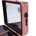 thumbnail image 3 of Makeup Train Case Bag Cosmetics Organizer Storage Box W/ Led Light Mirror 2 Lock, 3 of 12