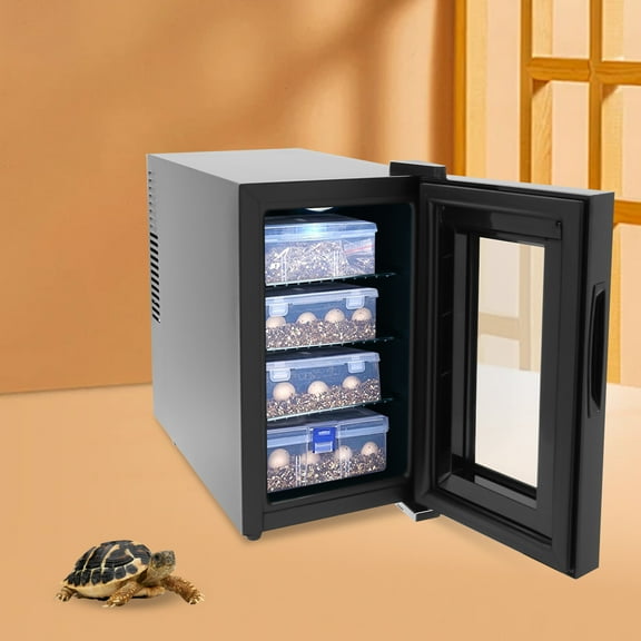 Reptile Egg Incubator, 23L/6.08gal Capacity with ±1.5°C Accuracy, Touch Control for Breeding Center/Lab Use