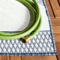 thumbnail image 4 of SAFAVIEH Cabana Carina Diamond Indoor/Outdoor Area Rug, Ivory/Navy, 9' x 12', 4 of 14