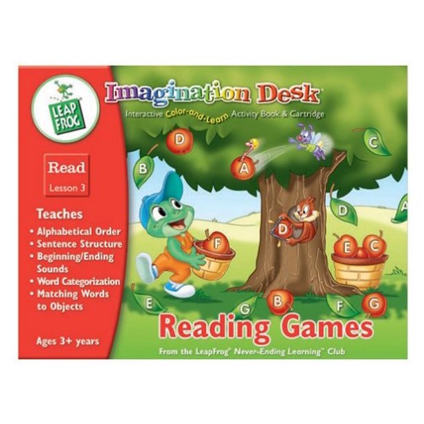 Imagination Desk Reading Games Interactive ColorAndLearn Activity