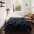 thumbnail image 4 of Blue Black Cubes Tapestry for Bedroom Wall Hanging Tapestry, Modern Geometric Abstract Art Ceiling Backdrop Tapestries Poster Blanket Wall Decor for Teens Room Living Room Dorm 51" x 59", 4 of 8