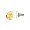 thumbnail image 2 of Disney The Little Mermaid Ariel 10kt Gold Stud Earrings, 2 of 5
