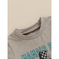thumbnail image 4 of Suealasg Toddler Boys Mother's Day Clothes Short Sleeve Letters Print T-shirt +Plaid Shorts 1T 2T 3T Baby Summer Casual Outfit, 4 of 8