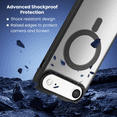 thumbnail image 5 of Entronix [Magnetic] Case Compatible with iPhone 17 Air - Translucent Matte Back w/ Rugged Edges, 5 of 5