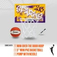 thumbnail image 2 of Franklin Sports WNBA LA Sparks Over the Door Basketball Hoop - Kids Indoor Basketball Hoop with Mini Ball - WNBA Fan Shop Mini Hoop for Bedroom + Office, 2 of 16