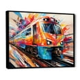 thumbnail image 2 of Designart "Fusion of Lines in the Train" Transportation Floater Framed Canvas Print, 2 of 7