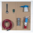 thumbnail image 3 of Triton Products® (2) 24 In. W x 42-1/2 In. H x 9/16 In. D White Epoxy 18 Gauge Steel Square Hole Pegboards w/63 pc. LocHook Assortment, 3 of 3