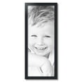 thumbnail image 2 of ArtToFrames 12" x 31" Black Satin Picture Frame, 12x31 inch Black MDF Poster Frame (WOM-5180), 2 of 8