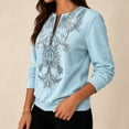 thumbnail image 5 of QQZ Quarter Zip Pullover Sweatshirt For Women, Printed V Neck Sweatshirts Fleece Long Sleeve Women's Fashion Hoodies & Sweatshirts, 5 of 7