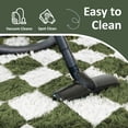 thumbnail image 4 of Pentantan 5ft x 8ft Shag Area Rugs for Living Room, Classic Checkered Fluffy Bedroom Carpet, Dark Green & White, 4 of 7