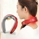 thumbnail image 2 of Fiudx Masajeador de Cuello Portátil, 4 Modos de Relajación, Ligero y Compacto, Ideal para Casa, Oficina o Coche, Regalo Perfecto para Hombres y Mujeres, Color Rojo y Blanco, Temporizador Automático d, 2 of 7