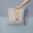 thumbnail image 2 of Alphabet L for Lion Fabric Decorative Pillow, 2 of 4