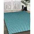 thumbnail image 2 of Ahgly Company Indoor Round Patterned Turquoise Green Area Rugs, 6' Round, 2 of 6