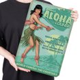 thumbnail image 2 of Placa Metal Vintage ALOHA Pintura Hierro Rectangular Arte Pared Del 30x40cm, 2 of 9