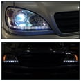 thumbnail image 2 of Spec-D Tuning SMD LED Chrome Projector Headlights Compatible with 1998-2001 Mercedes-Benz W163 ML320 ML430 ML55 ML-Class, Left + Right Pair Headlamps Assembly, 2 of 5
