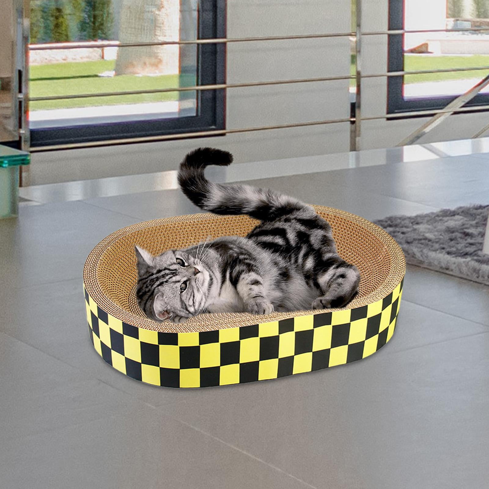 Cat Scratcher Bed Furniture Protection Cat Scratch Pad Nest Lounge Cat Beds Oval M