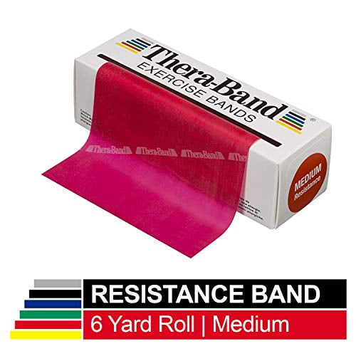TheraBand Resistance Bands, 6 Yard Roll Professional Latex Elastic Band