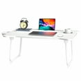 thumbnail image 6 of mwptoo Laptop Bed Tray Table, Folding Couch Laptop Lap Desk with Storage Drawer, Cup Holder & Tablet Slot, 6 of 8