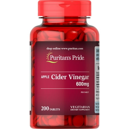 Puritan's Pride Apple Cider Vinegar 600 mg-200 (Best Apple Cider Vinegar In India)