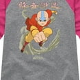 thumbnail image 3 of Avatar - The Last Airbender - Aang Wind- Youth Girls Raglan Graphic T-Shirt, 3 of 5