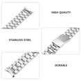 thumbnail image 4 of SHISUYAN Bracelet Montre en Acier Inoxydable Solide à Extrémité Courbée 22mm (Argent), 4 of 8