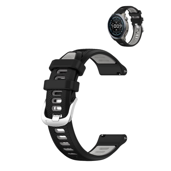 Pulseras YAJOJO Silicone para Amazfit Balance 2 1.5 Black Grey