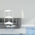 thumbnail image 2 of Mesa auxiliar de esquina,Mesa auxiliar de esquina de acrílico de 3 niveles,Pantalla de lámpara de pie,Lámpara de estudio minimalista con pantalla,Cubierta de luz Iluminación creativa para, 2 of 8