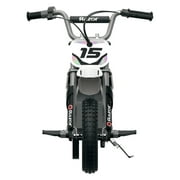 Razor MX400 Dirt Rocket Electric Motocross Motorcycle Bikes, 1 White & 1 Green