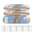 thumbnail image 2 of 3 Pcs Soft Bedding Set, Includes 1 Duvet Cover with Zipper And 2 Pillow,Shams Eiffel Tower King(102"×90"), 2 of 8