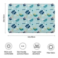thumbnail image 2 of 20x32 Inch Ultra Soft Faux Bath Mat Non Slip Absorbent Microfiber Bathroom Rug, Colorful Bricks, Patterns, 2 of 3